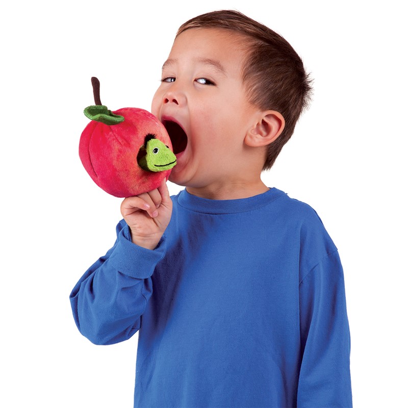 Folkmanis Worm in Apple Finger Puppet Folkmanis Worm in Apple Finger Puppet - Produktbild 4
