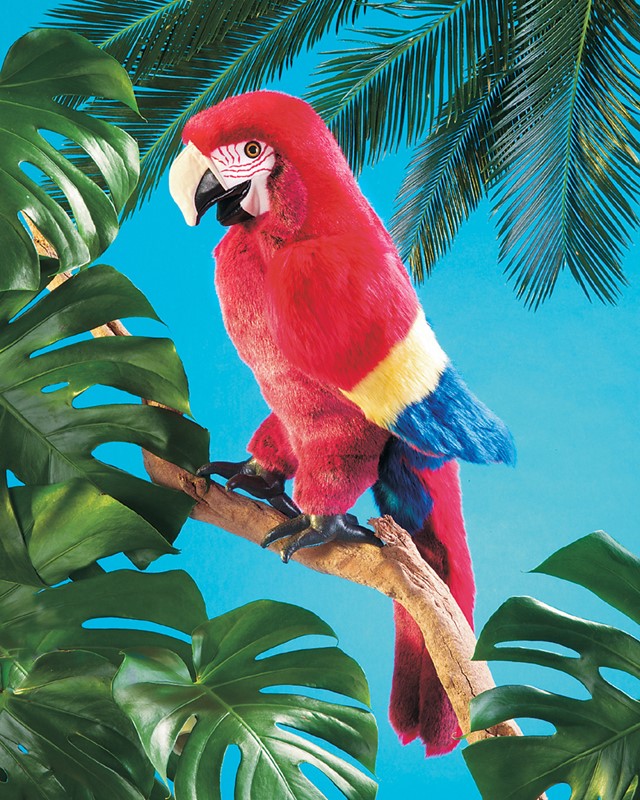 Folkmanis Scarlet Macaw Hand Puppet Folkmanis Scarlet Macaw Hand Puppet - Produktbild 3