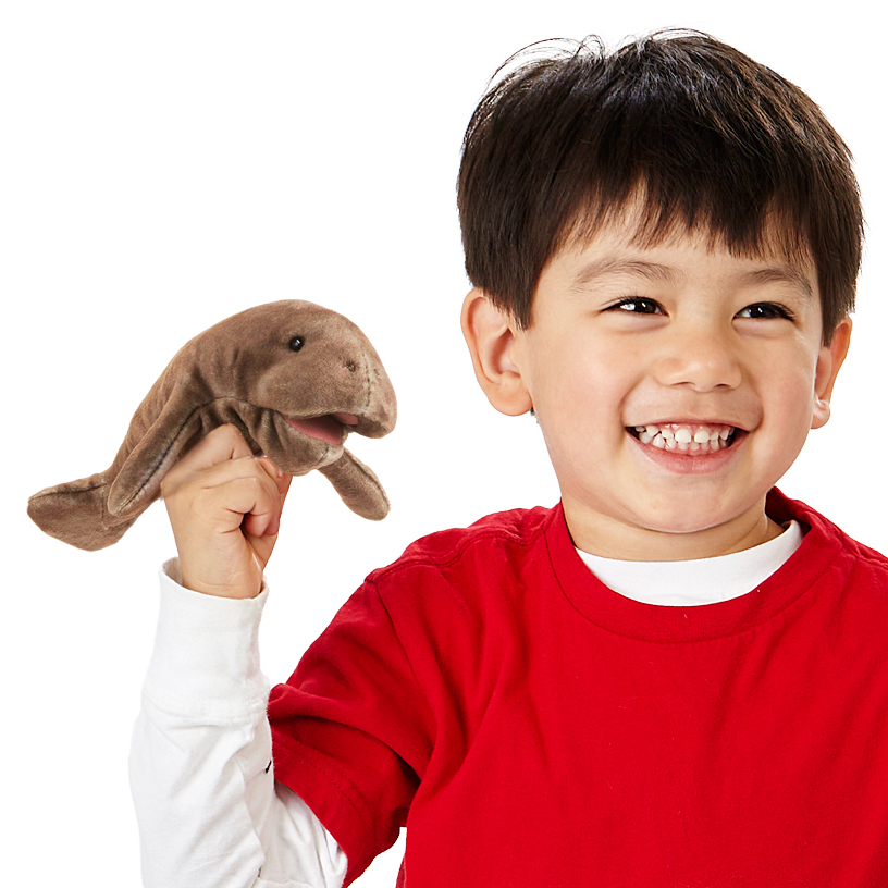 Folkmanis Mini Manatee Finger Puppet Folkmanis Mini Manatee Finger Puppet - Produktbild 5