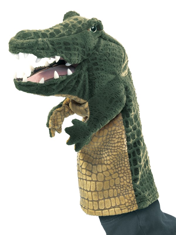 Folkmanis hand puppet crocodile (stage puppet)