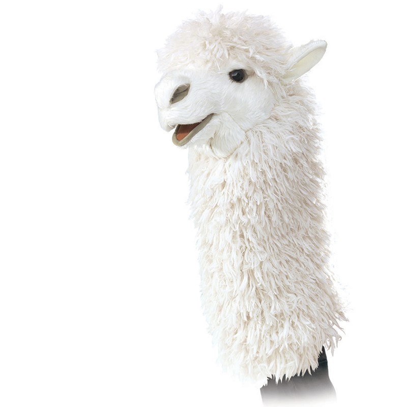 Folkmanis hand puppet alpaca (stage puppet)