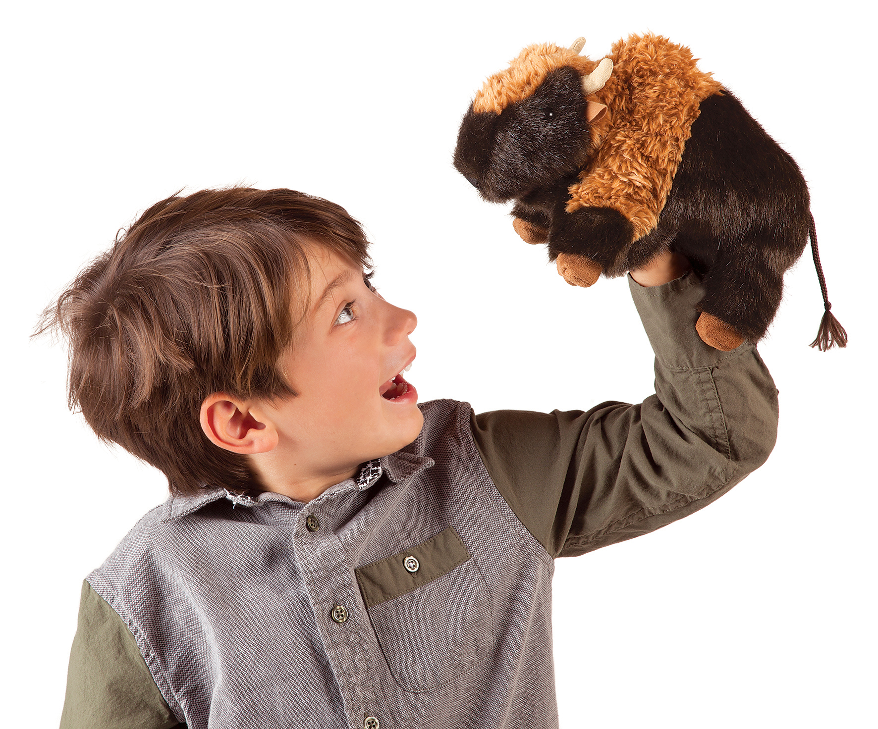 Folkmanis Handpuppe kleines Bison Folkmanis Handpuppe kleines Bison - Produktbild 5