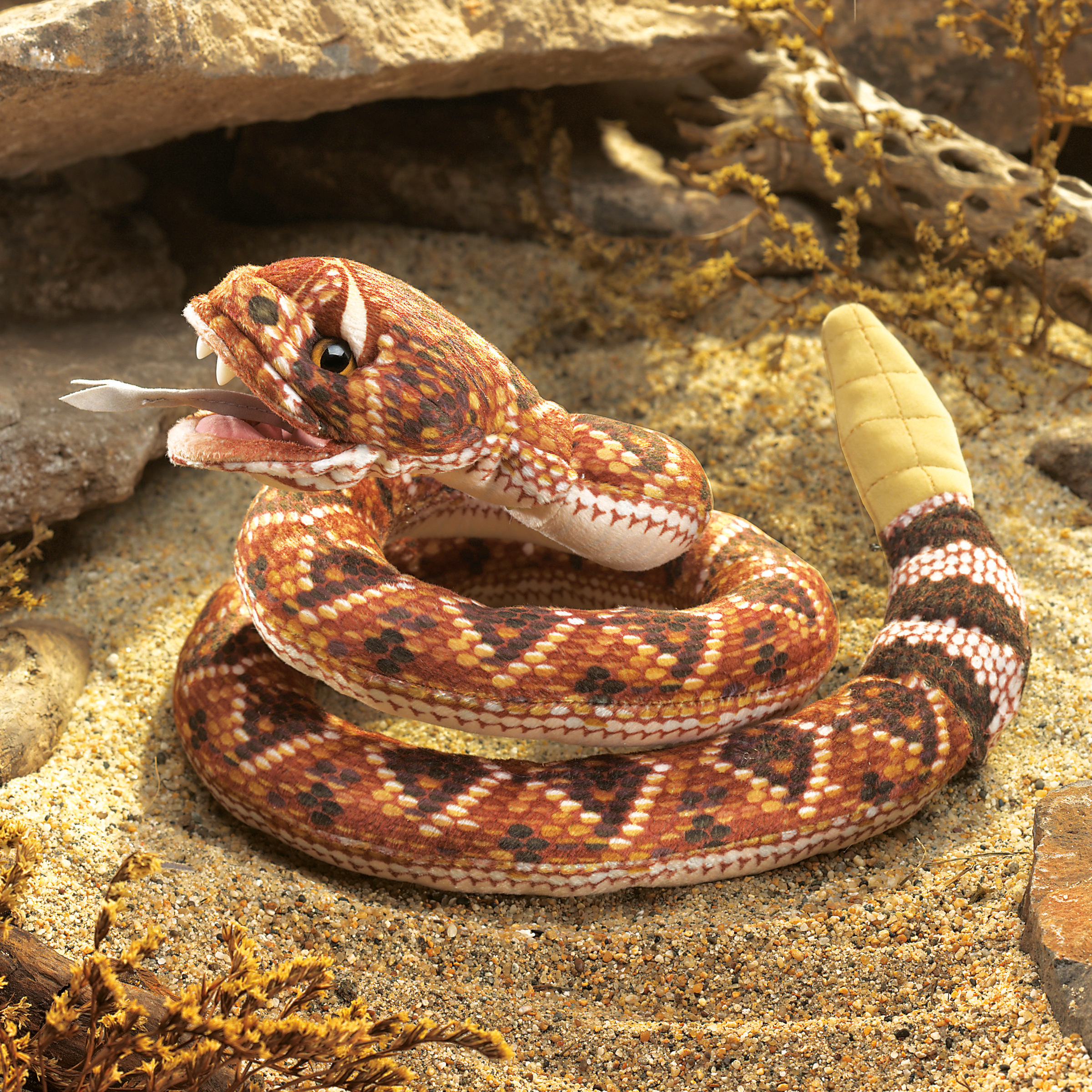 Folkmanis Giant Rattlesnake Finger Puppet Folkmanis Giant Rattlesnake Finger Puppet - Produktbild 3