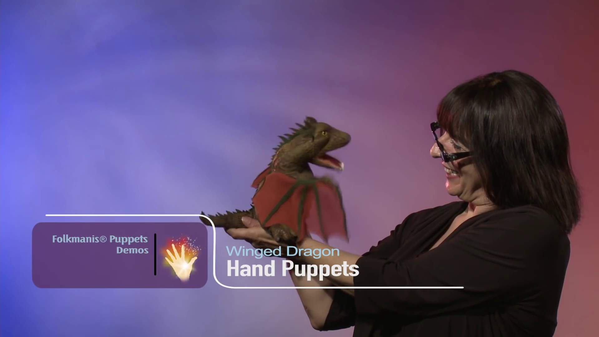 Video 1: Folkmanis Handpuppe Drache mit Schwingen