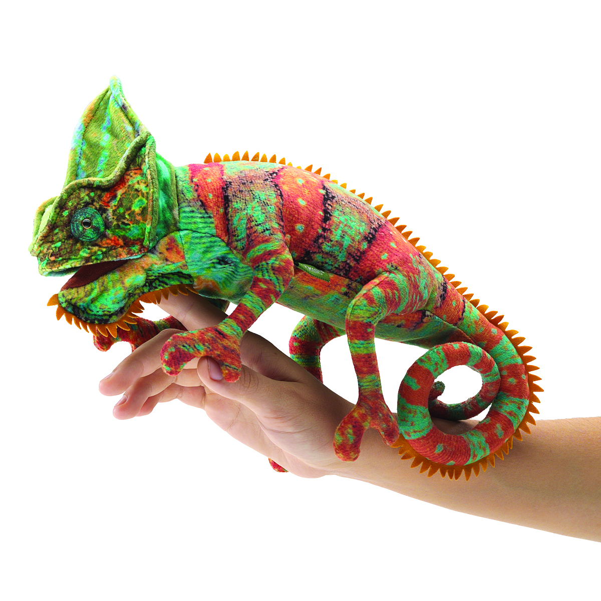 Folkmanis hand puppet small chameleon
