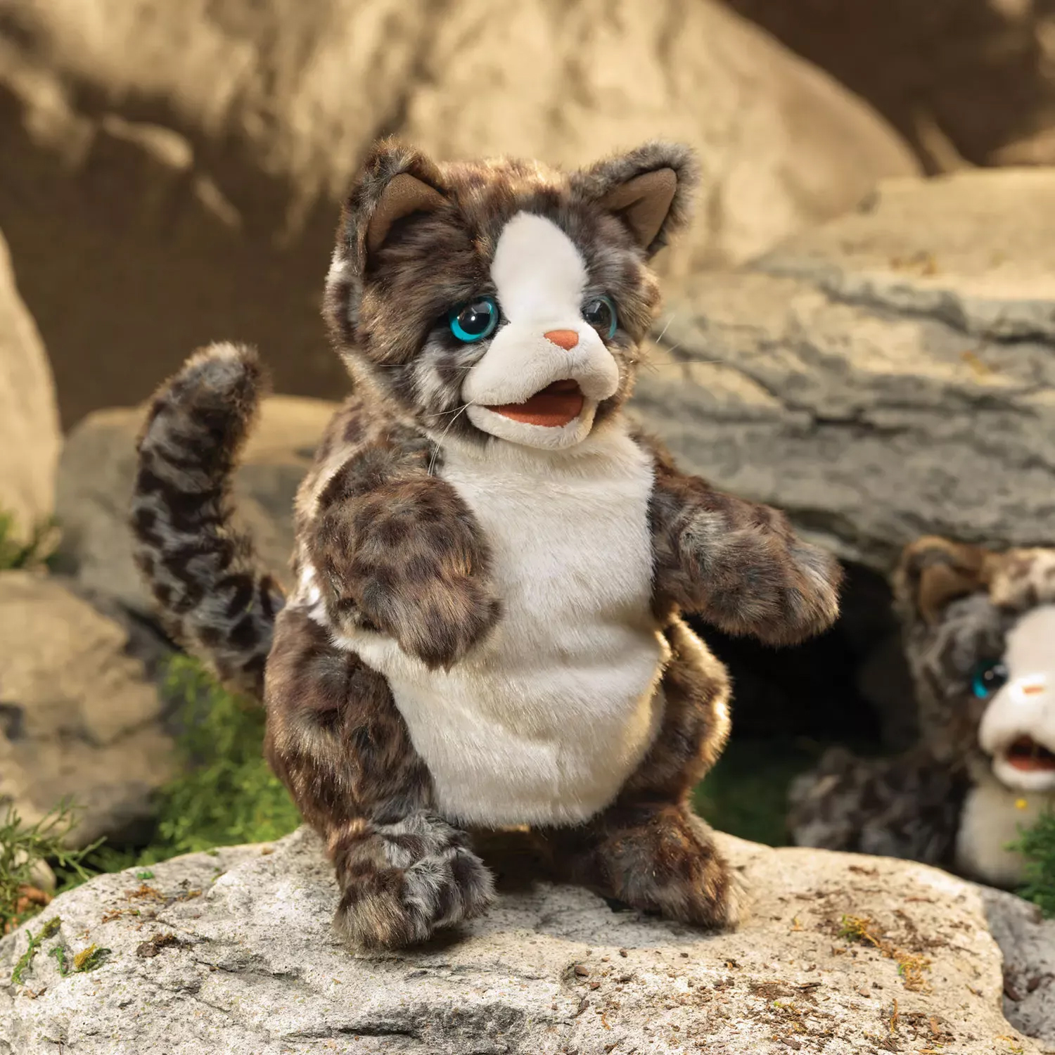 Folkmanis Wildcat Kitten Hand Puppet Folkmanis Wildcat Kitten Hand Puppet - Produktbild 3