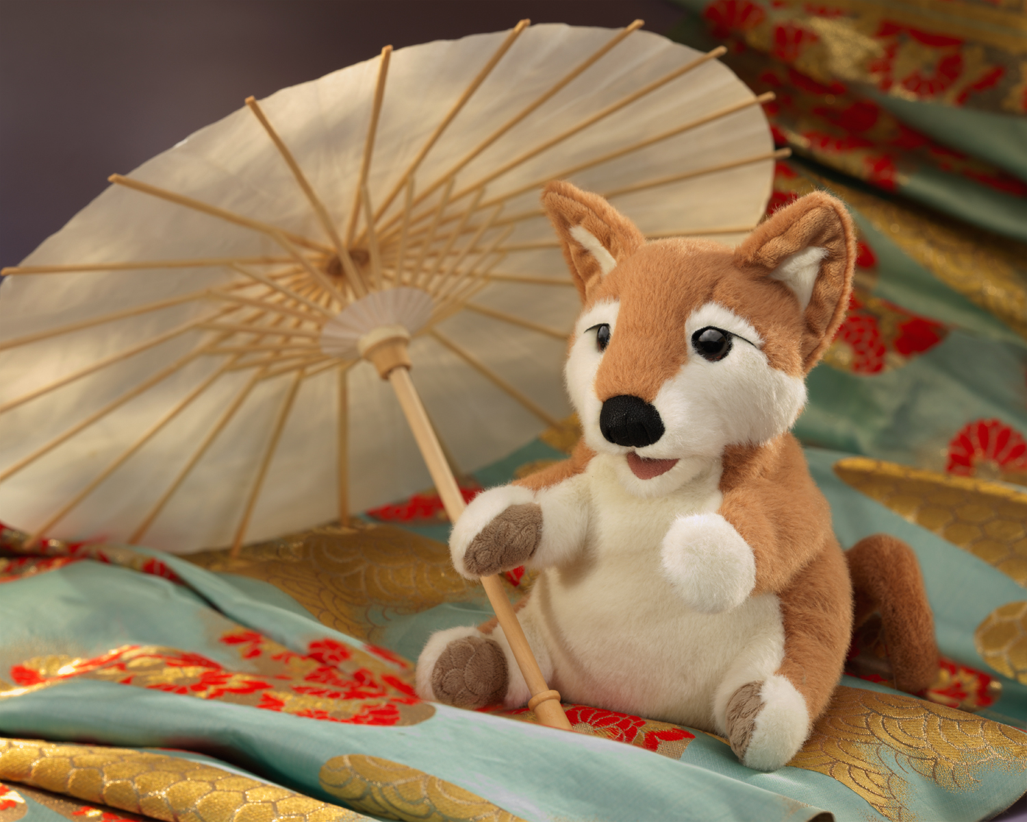 Folkmanis Shiba Inu Puppy Hand Puppet Folkmanis Shiba Inu Puppy Hand Puppet - Produktbild 2