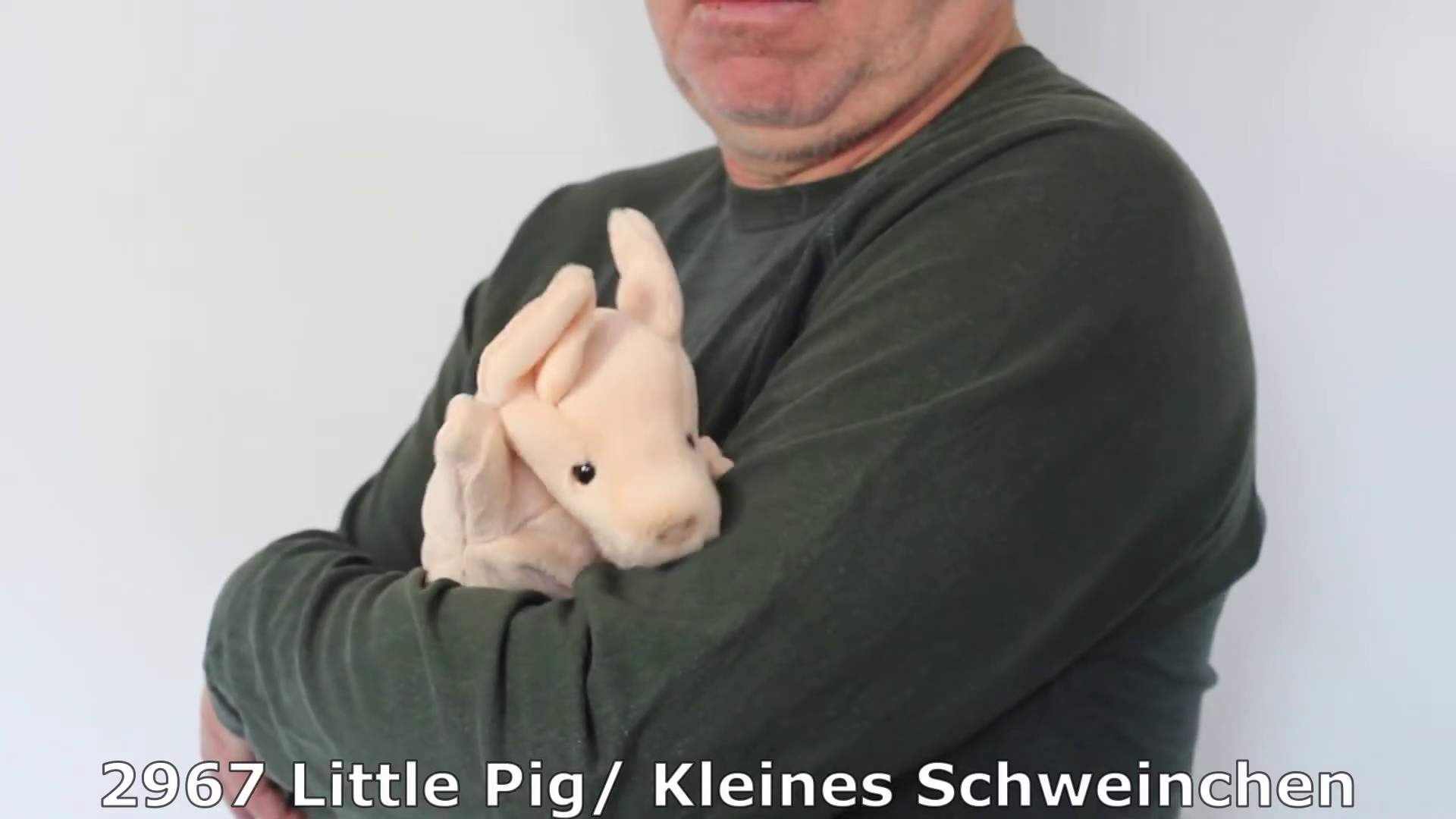 Folkmanis Handpuppe kleines Schwein (kl. Stage Puppet) Demo 2