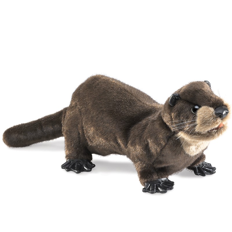 Folkmanis hand puppet river otter