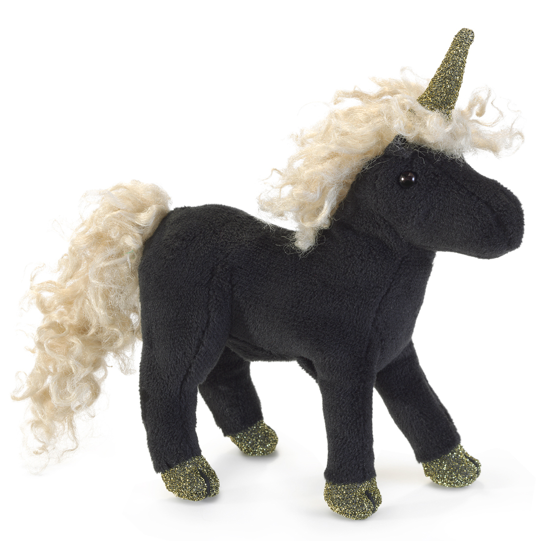 Folkmanis Fingerpuppe mini schwarzes Einhorn Folkmanis Fingerpuppe mini schwarzes Einhorn - Produktbild 2