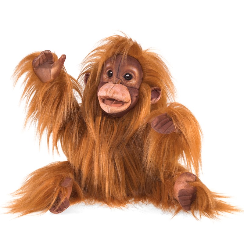 Folkmanis Handpuppe Baby Orang-Utan