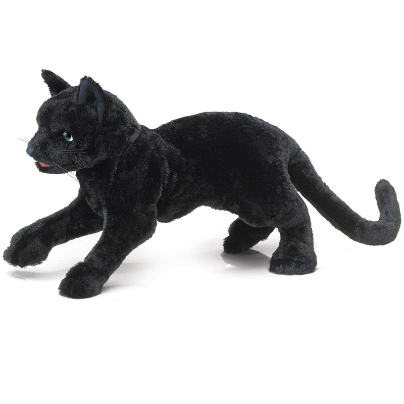 Folkmanis Handpuppe schwarze Katze