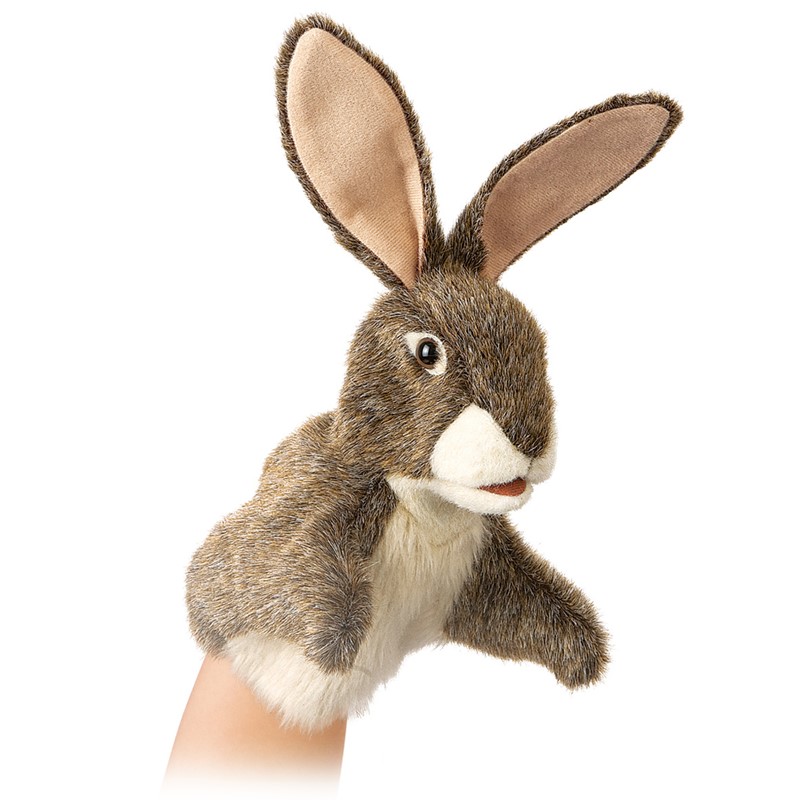Folkmanis hand puppet little hare (small stage puppet)