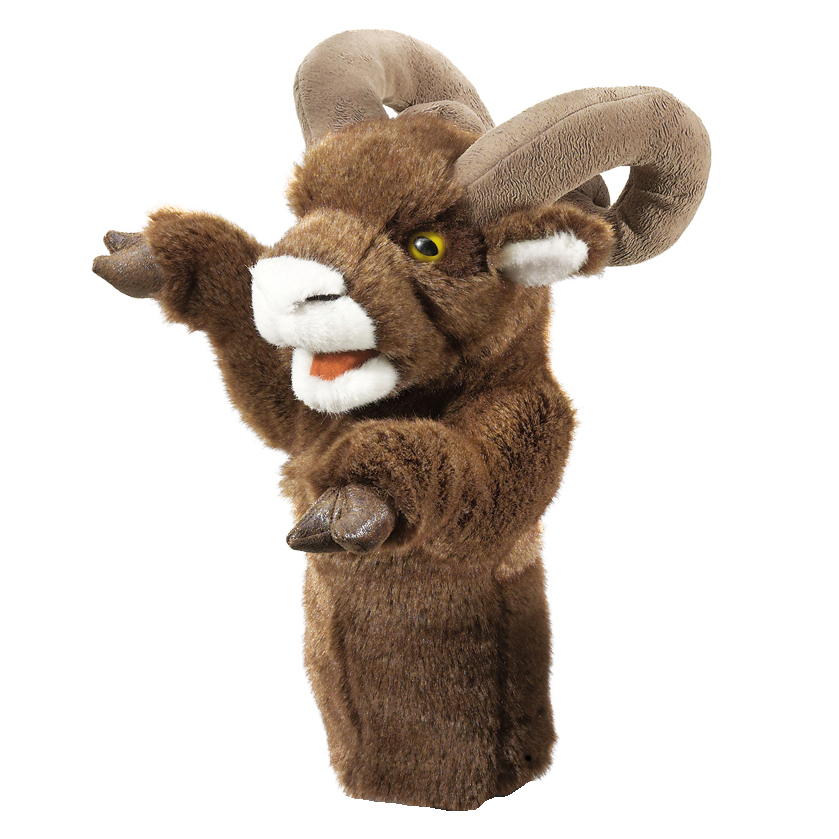 Folkmanis hand puppet bighorn sheep (stage puppet)