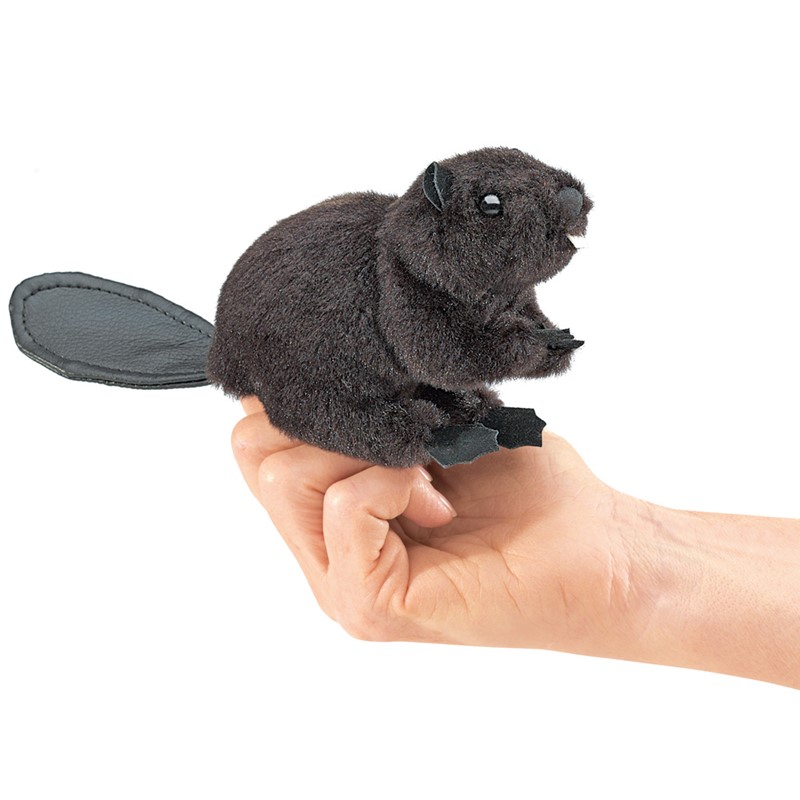 Folkmanis finger puppet mini beaver