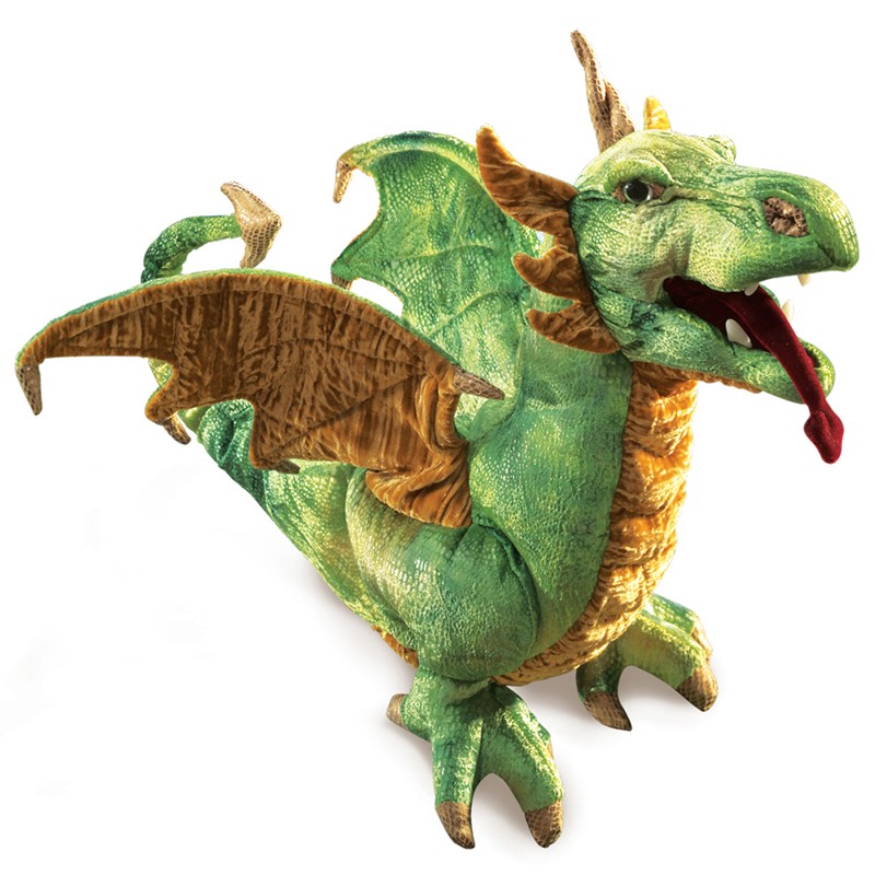 Folkmanis hand puppet wyvern dragon