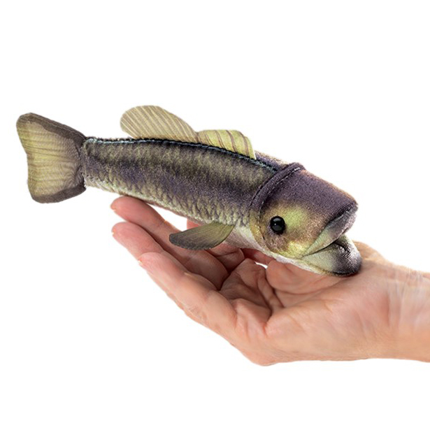 Folkmanis finger puppet mini largemouth bass