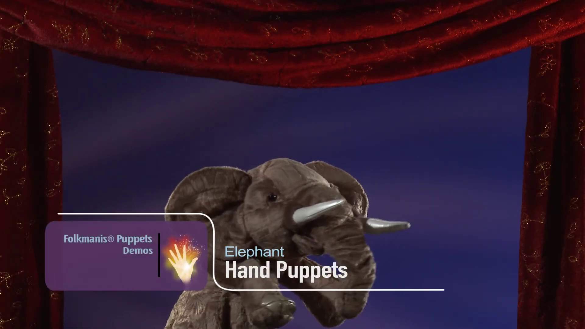 Video 1: Folkmanis Elephant Hand Puppet (Stage Puppet)