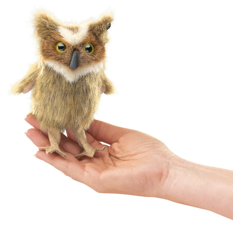 Folkmanis finger puppet mini great horned owl