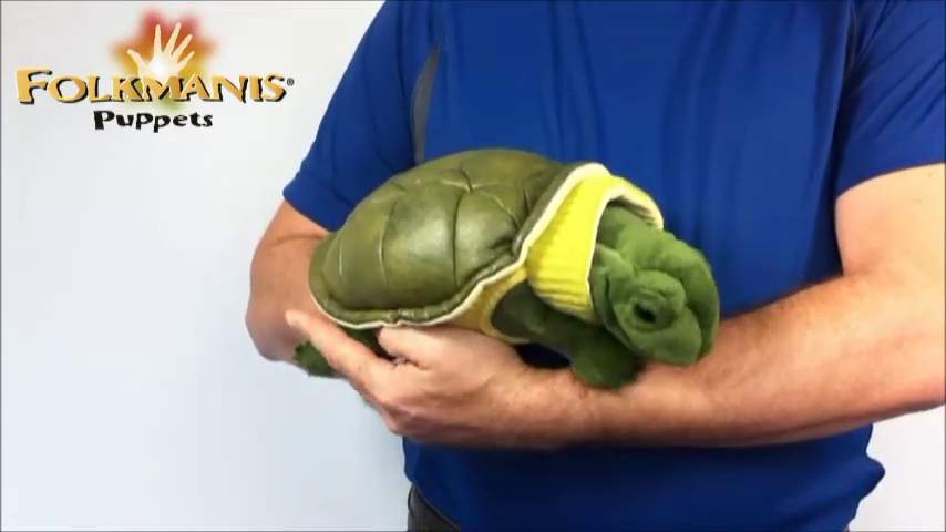 Video 2: Folkmanis Handpuppe Schildkröte mit Rollkragen