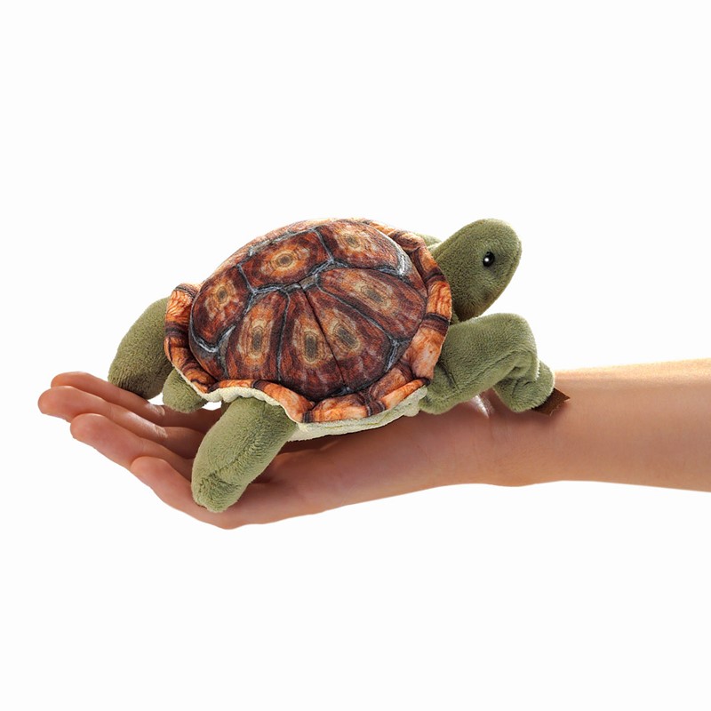 Folkmanis finger puppet mini tortoise