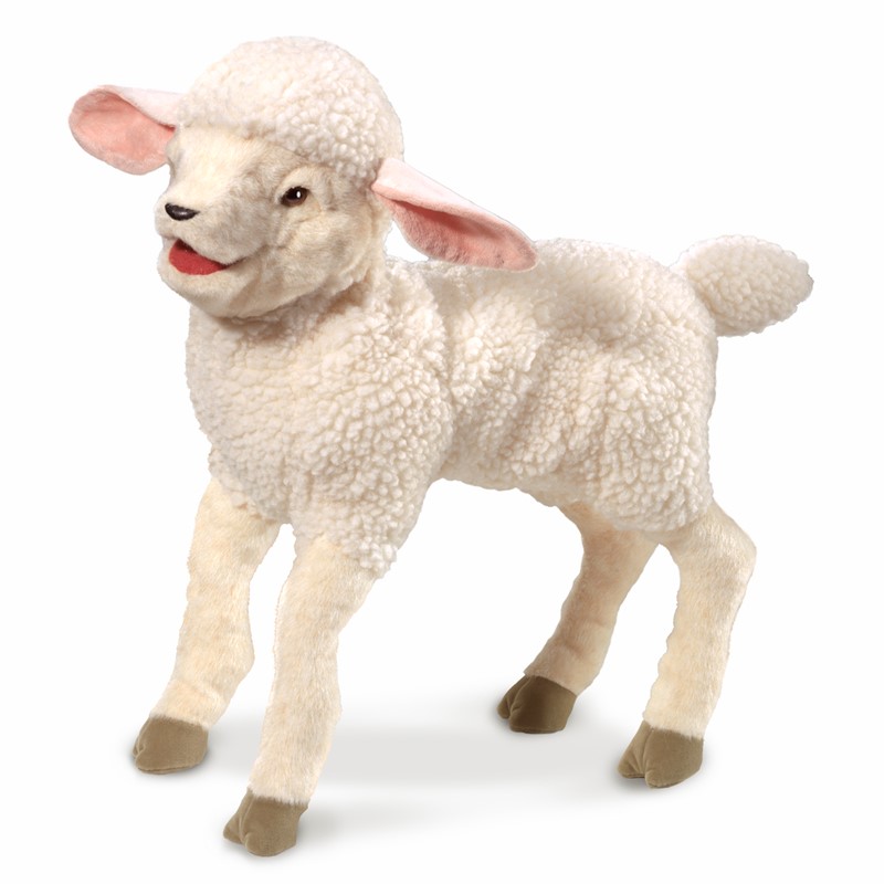 Folkmanis hand puppet lambkin