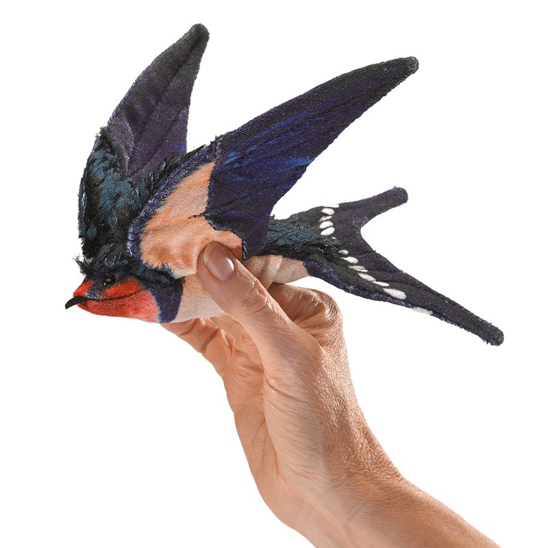 Folkmanis finger puppet barn swallow