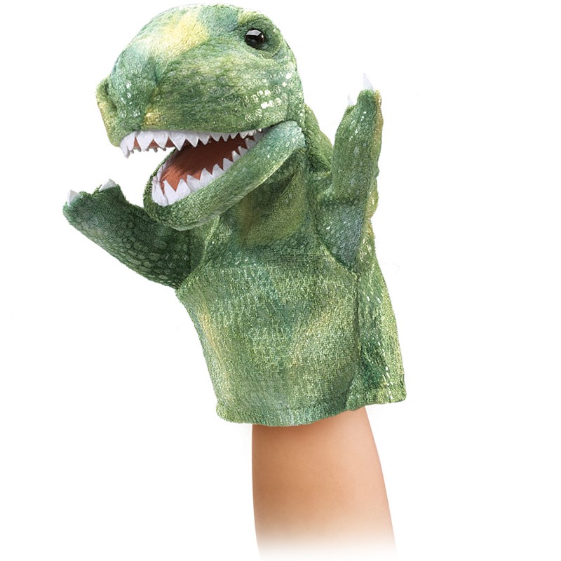 Folkmanis Handpuppe kleiner T-Rex (kleine Stage Puppet)