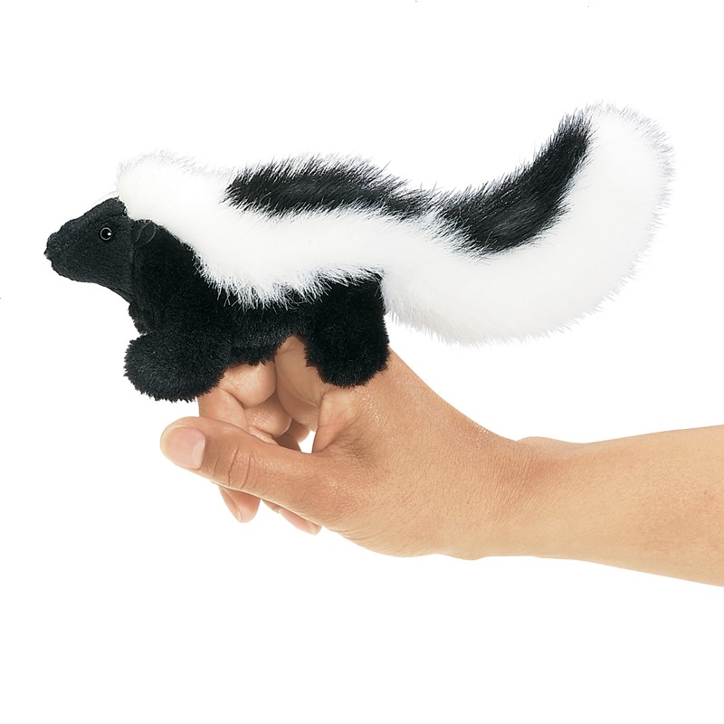 Folkmanis Mini Skunk Finger Puppet Folkmanis Mini Skunk Finger Puppet