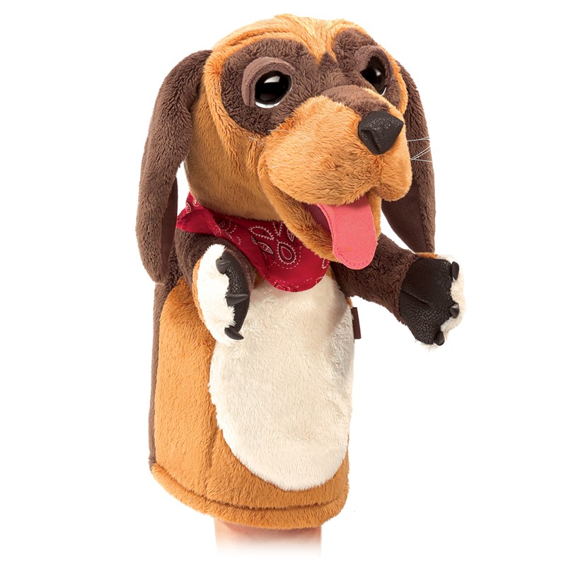 Folkmanis hand puppet dog (stage puppet)