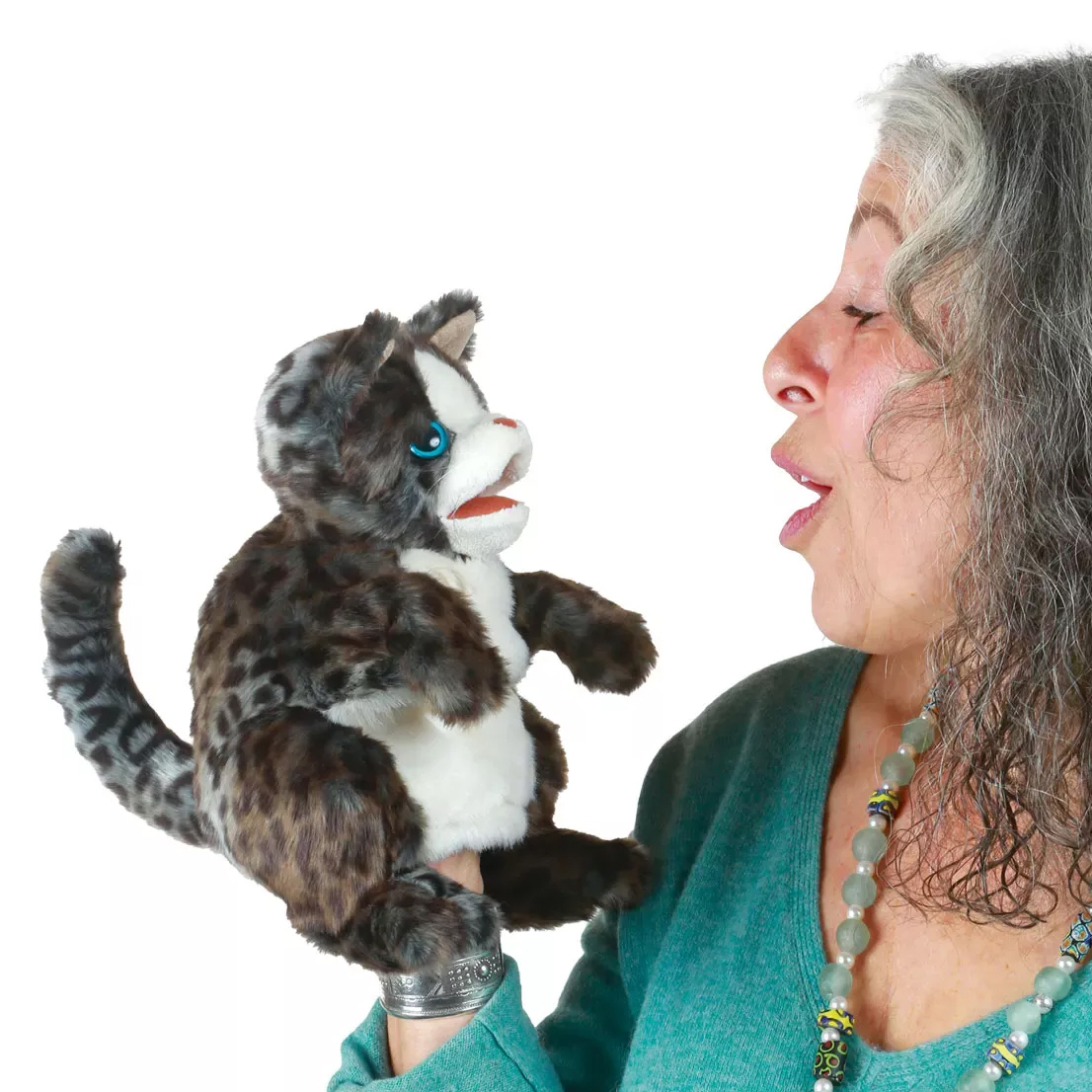 Folkmanis Wildcat Kitten Hand Puppet Folkmanis Wildcat Kitten Hand Puppet - Produktbild 6