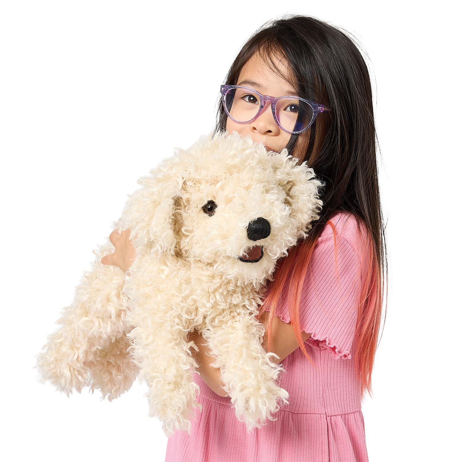 Folkmanis White Poodle Puppy Hand Puppet - Produktbild 8