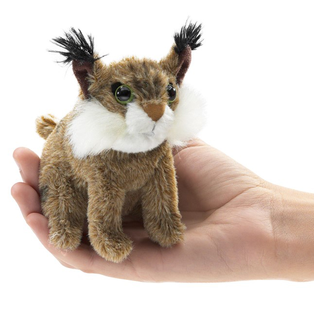 Folkmanis finger puppet mini bobcat