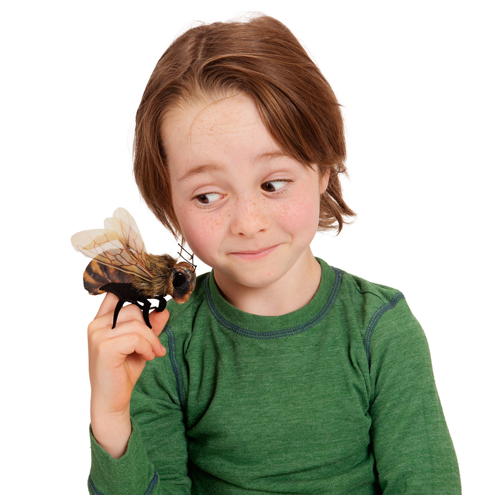 Folkmanis Mini Bee Finger Puppet Folkmanis Mini Bee Finger Puppet - Produktbild 3