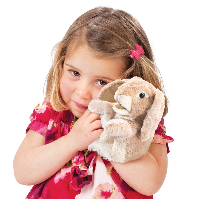 Folkmanis Little Lop-Eared Rabbit Hand Puppet (Small Stage Puppet) Folkmanis Little Lop-Eared Rabbit Hand Puppet (Small Stage Puppet) - Produktbild 3