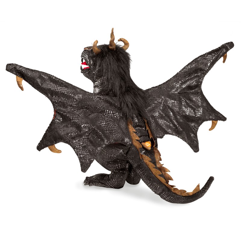 Folkmanis Handpuppe schwarzer Drache Folkmanis Handpuppe schwarzer Drache - Produktbild 2