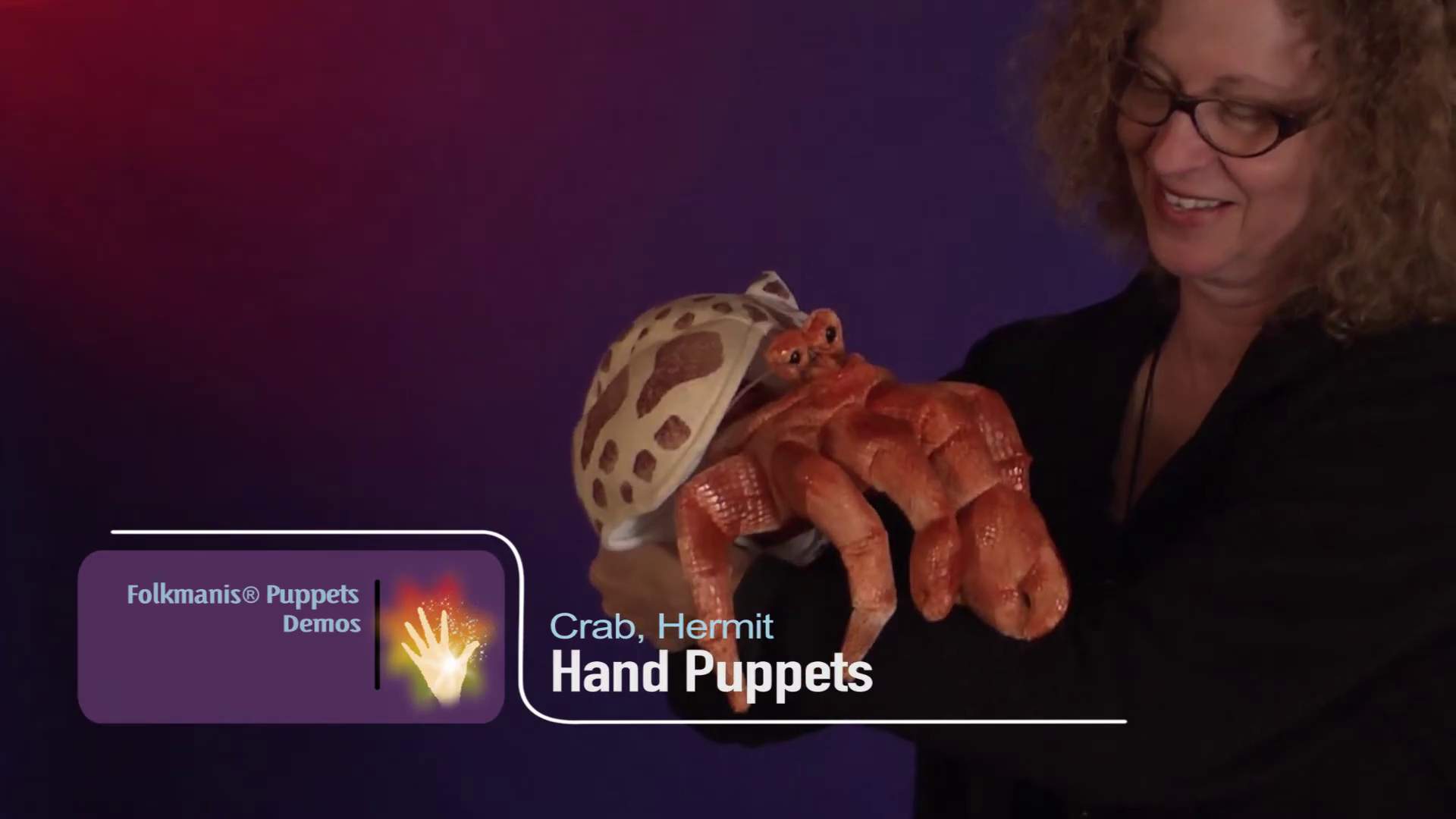 Video 1: Folkmanis Handpuppe Einsiedlerkrebs