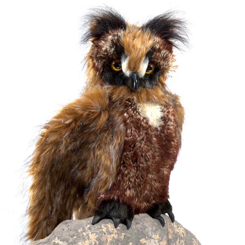 Folkmanis hand puppet great horned owl