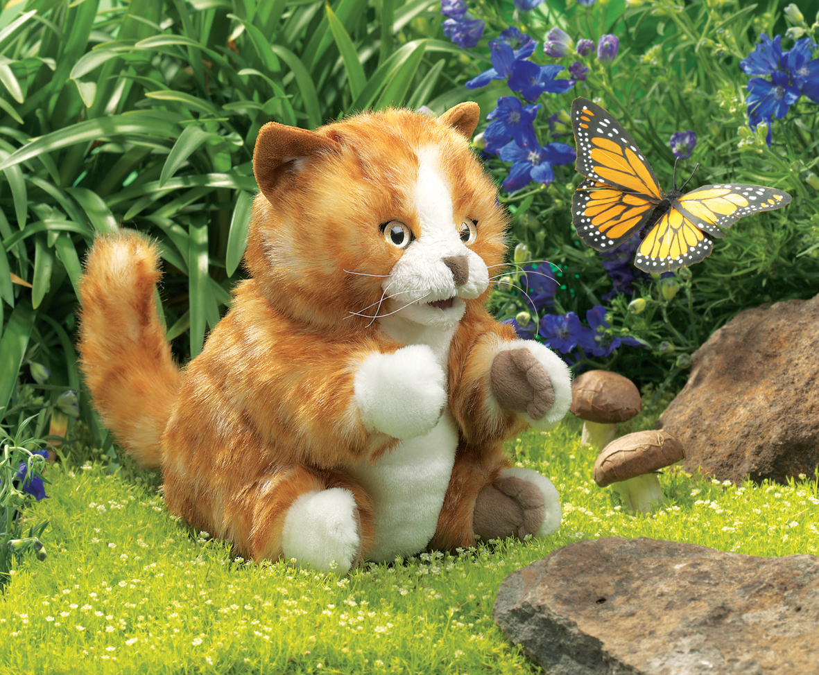 Folkmanis Handpuppe Kätzchen orange-braun Folkmanis Handpuppe Kätzchen orange-braun - Produktbild 3