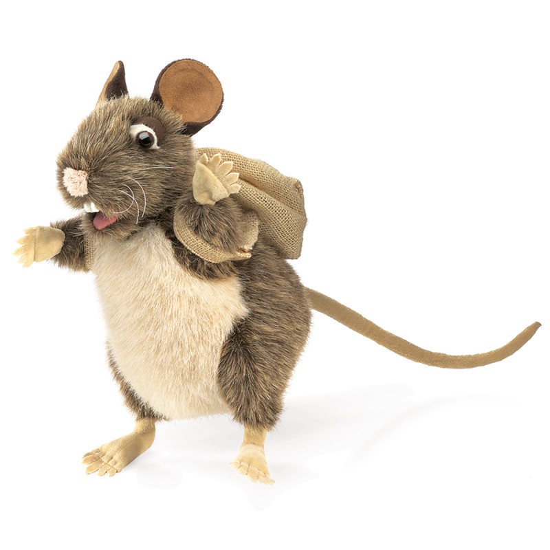 Folkmanis hand puppet pack rat