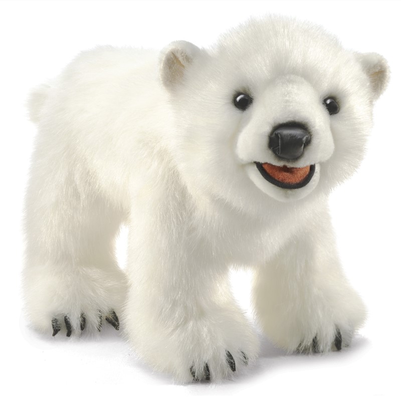 Folkmanis hand puppet polar bear cub