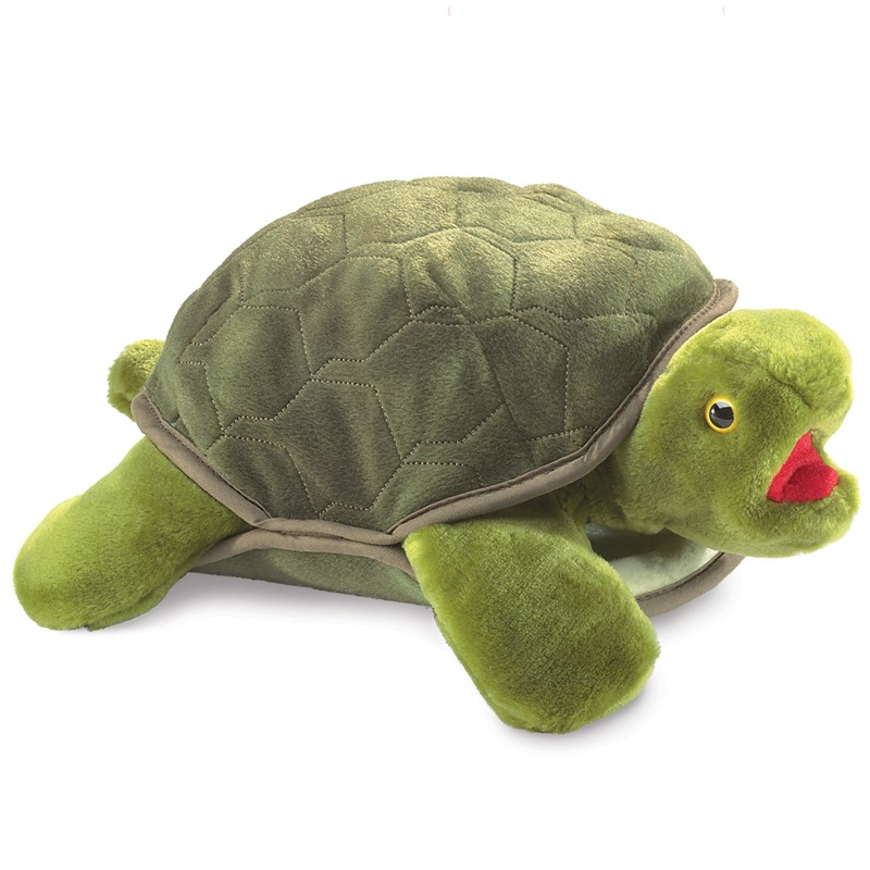 Folkmanis hand puppet turtle