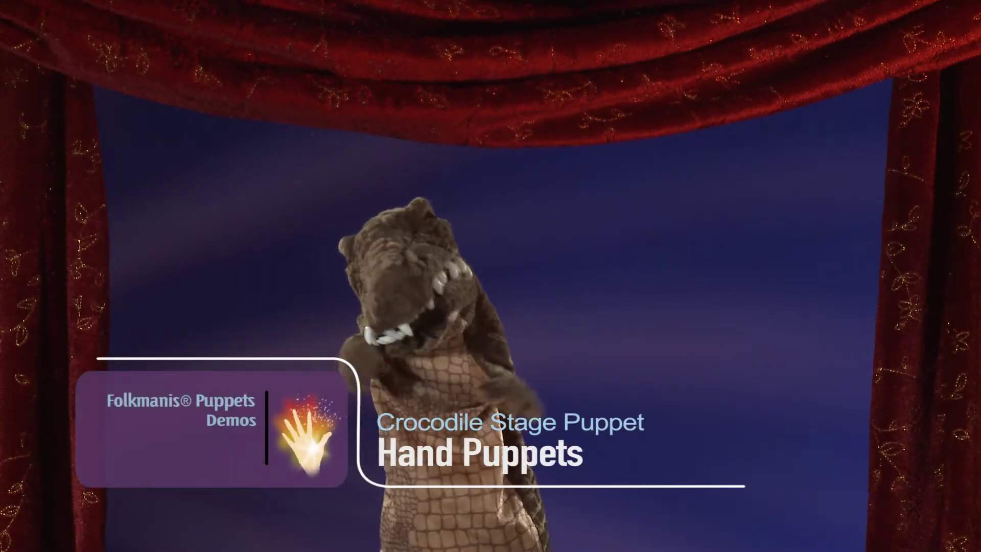 Video 1: Folkmanis Crocodile Hand Puppet (Stage Puppet)