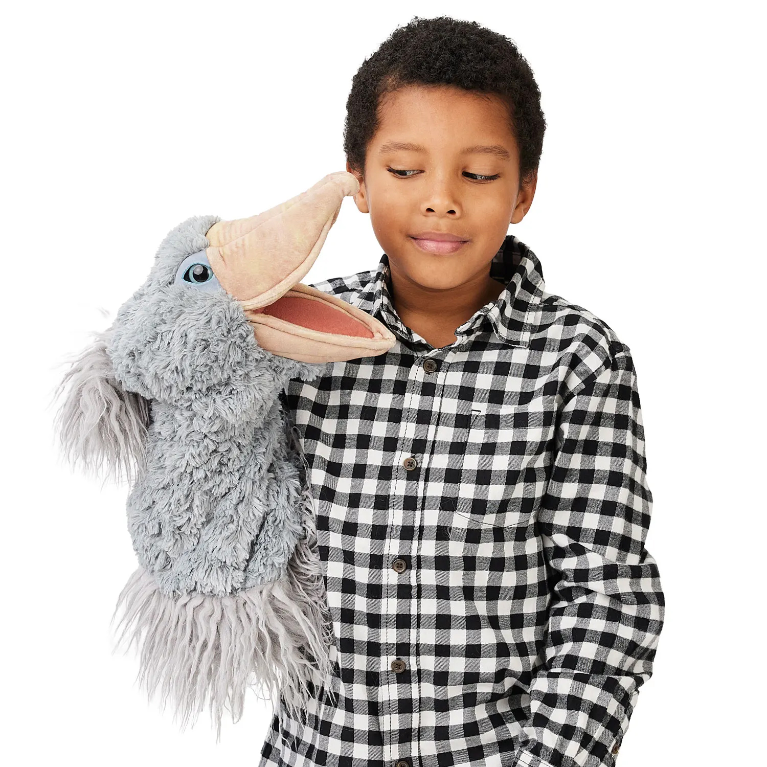 Folkmanis Handpuppe Schuhschnabel (Stage Puppet) Folkmanis Handpuppe Schuhschnabel (Stage Puppet) - Produktbild 3