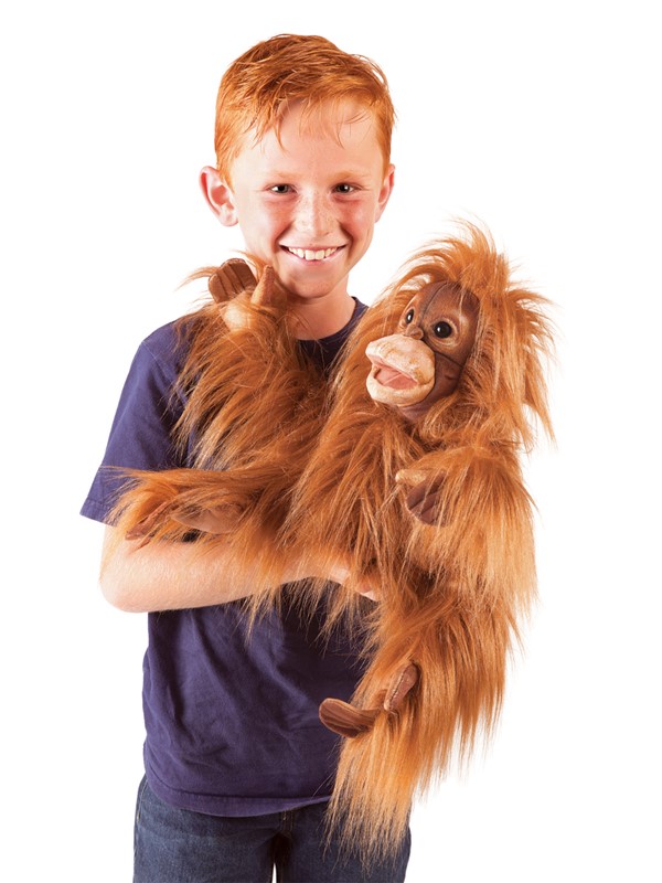 Folkmanis Baby Orangutan Hand Puppet Folkmanis Baby Orangutan Hand Puppet - Produktbild 5