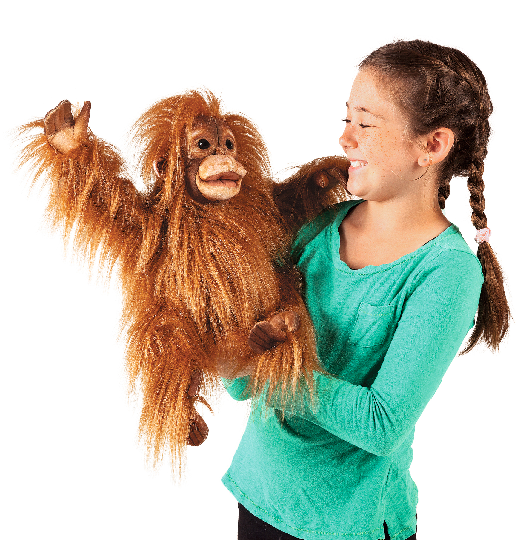 Folkmanis Baby Orangutan Hand Puppet Folkmanis Baby Orangutan Hand Puppet - Produktbild 6