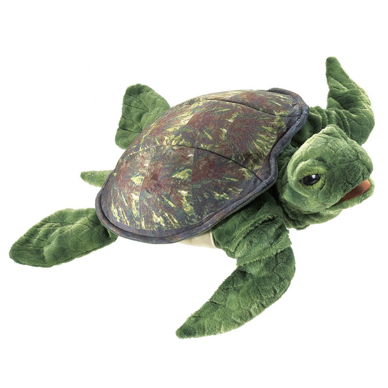 Folkmanis hand puppet sea turtle