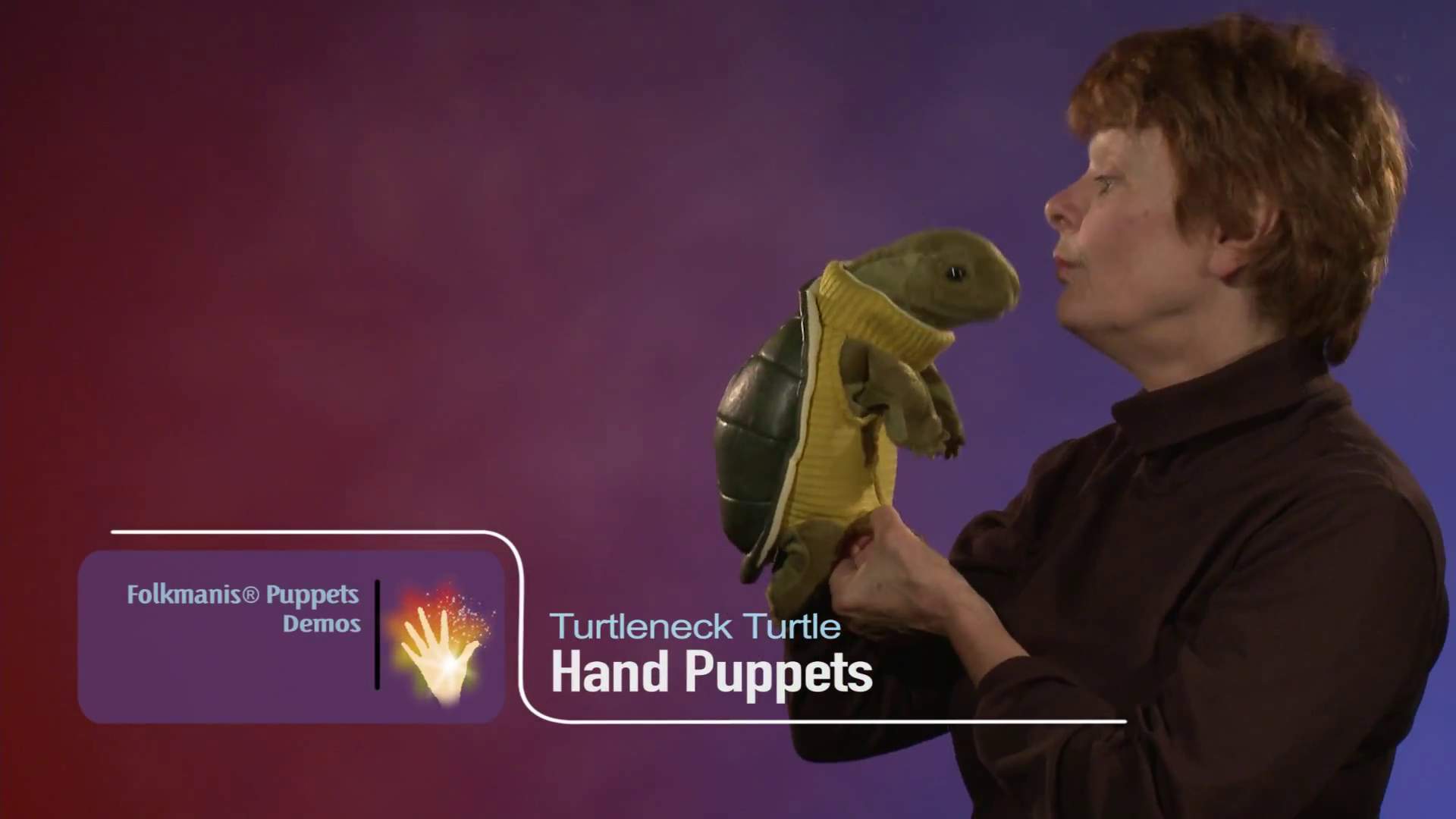 Video 1: Folkmanis Handpuppe Schildkröte mit Rollkragen