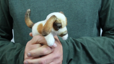 Folkmanis Mini Dog Finger Puppet Demo