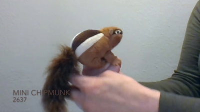 Folkmanis Mini Chipmunk Finger Puppet Demo